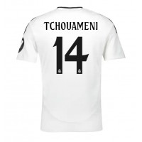 Fotballdrakt Herre Real Madrid Aurelien Tchouameni #14 Hjemmedrakt 2024-25 Kortermet